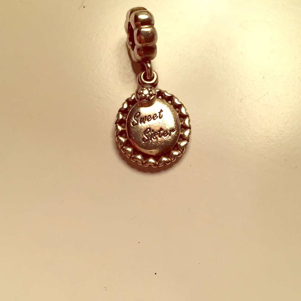 Sweet sister Sterling silver pandora charm